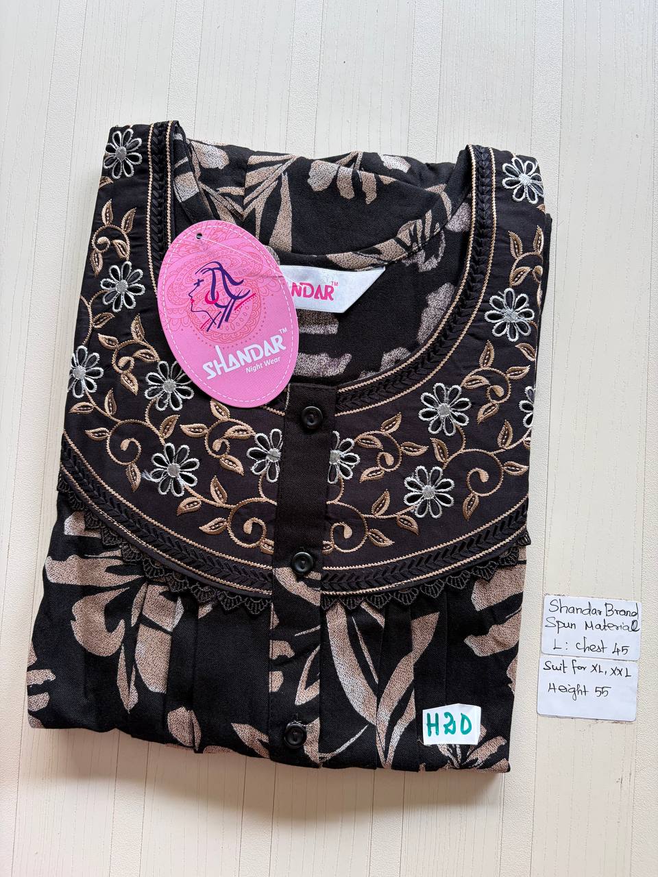 bss 340 Shandar Spun nighty