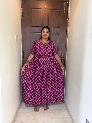MFS 478 Height Peacock maxi frock YY1