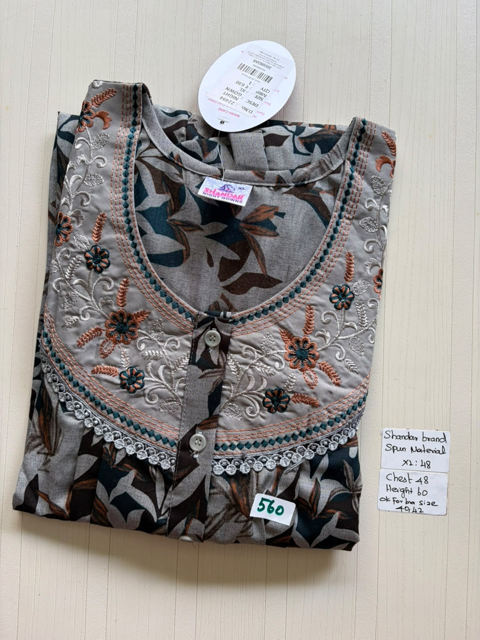 CSS 471 Height Shandar Spun nighty