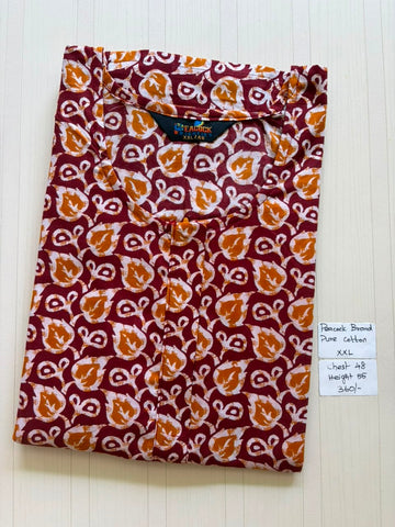 AASZ005 Peacock zip Nighty