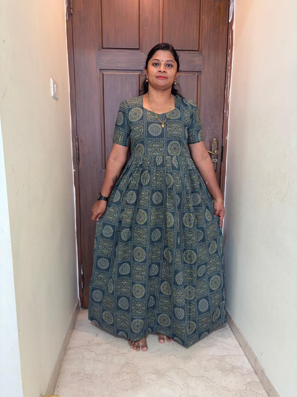 MFS 319 Peacock Maxi Frock YY1