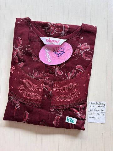 bss 352 Shandar Spun nighty