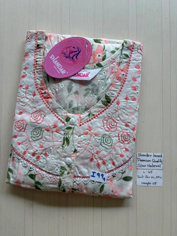 BS453 Shandar Spun nighty