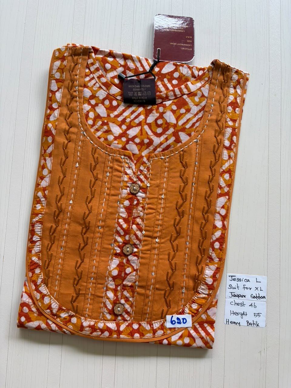 BJS 953 Jessica VV Batik Nighty