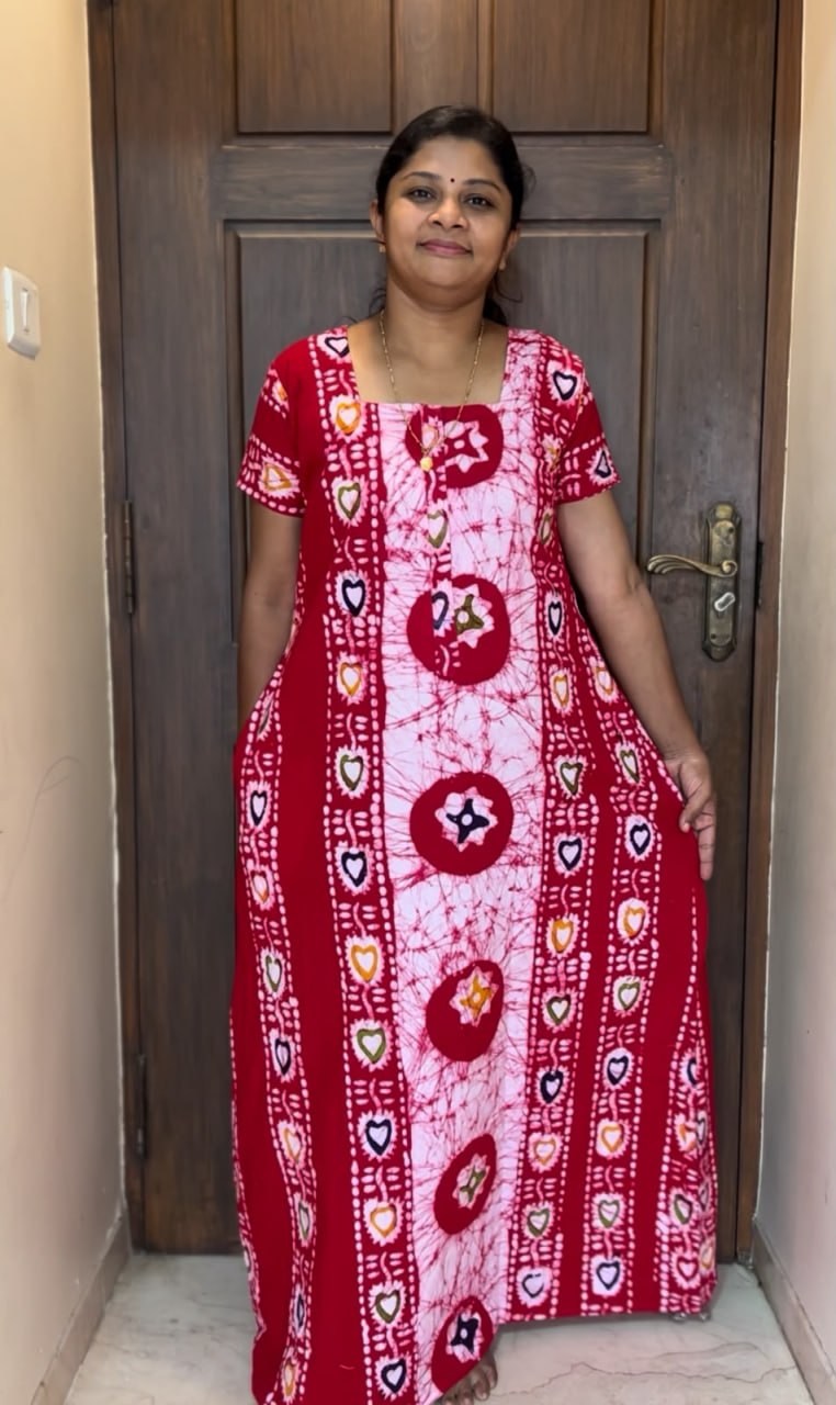 AASZ 080 Peacock Zip Nighty Batik CPS