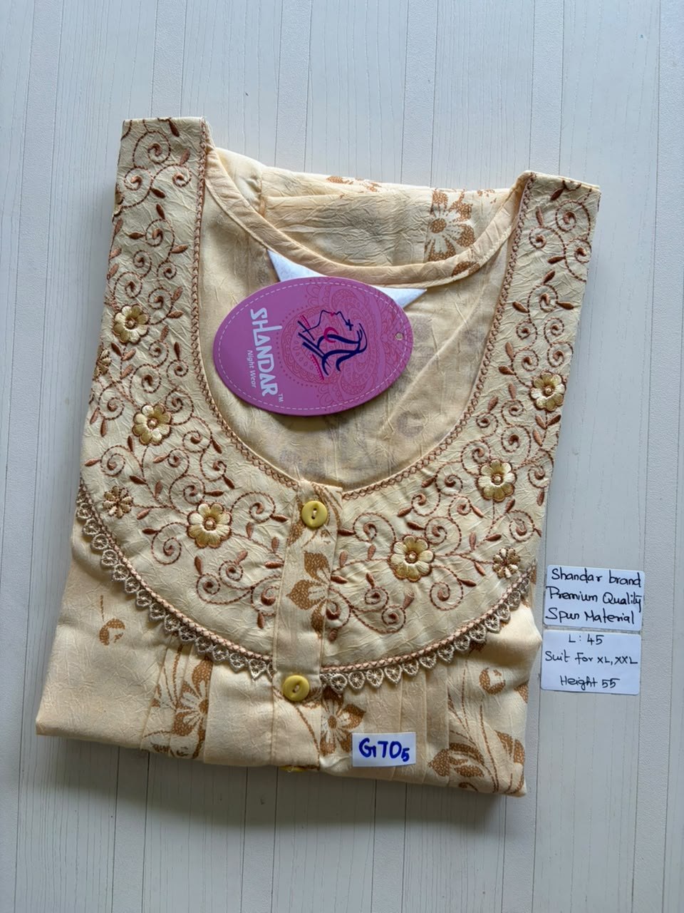 BS206 Shandar Spun nighty