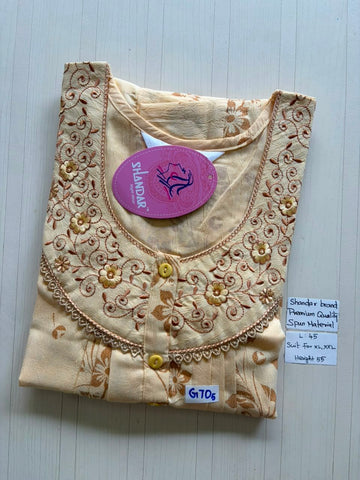 BS206 Shandar Spun nighty