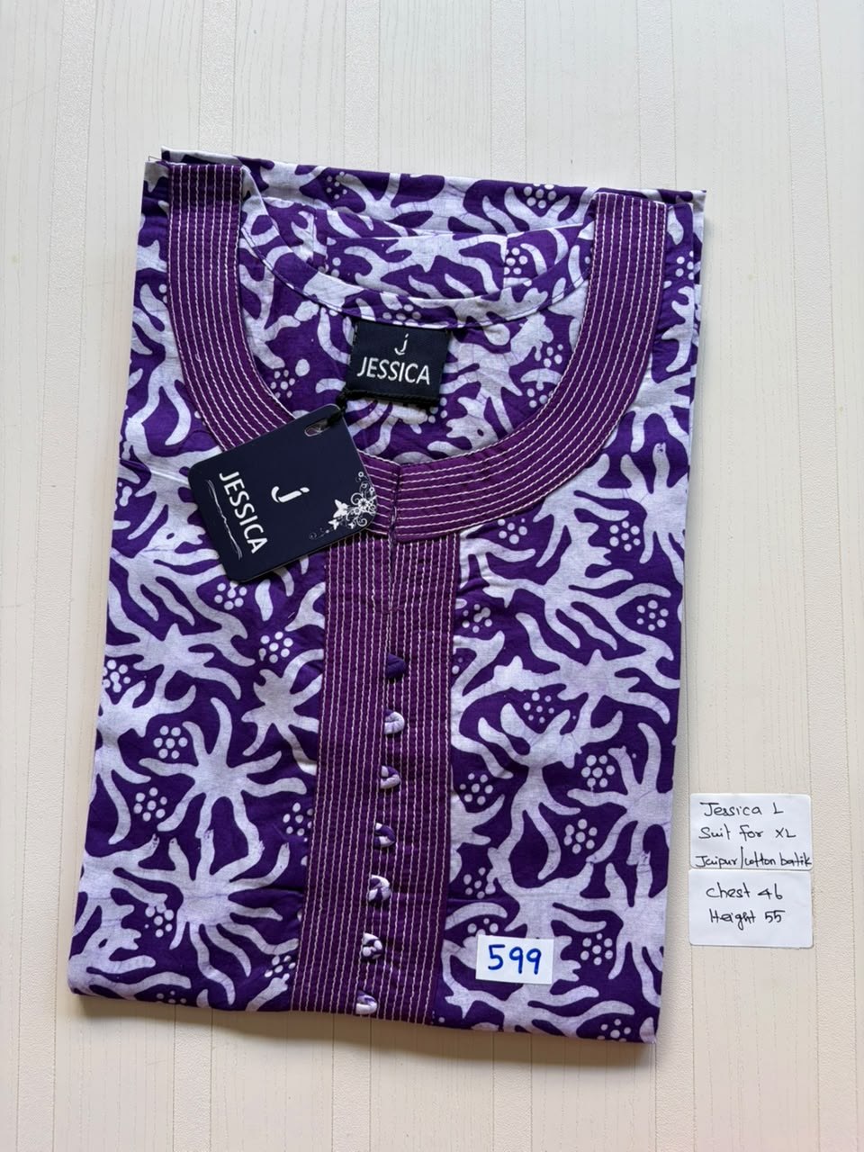 BJS 1060 Jessica VV AL Batik Nighty 550