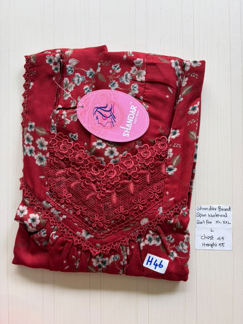 BSS 593 Shandar Spun nighty