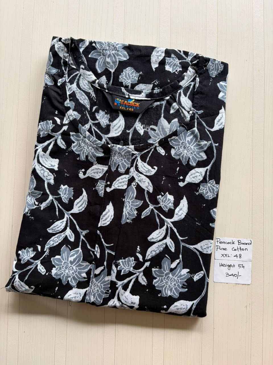 AASZ 234 Peacock Zip Nighty BP DPS