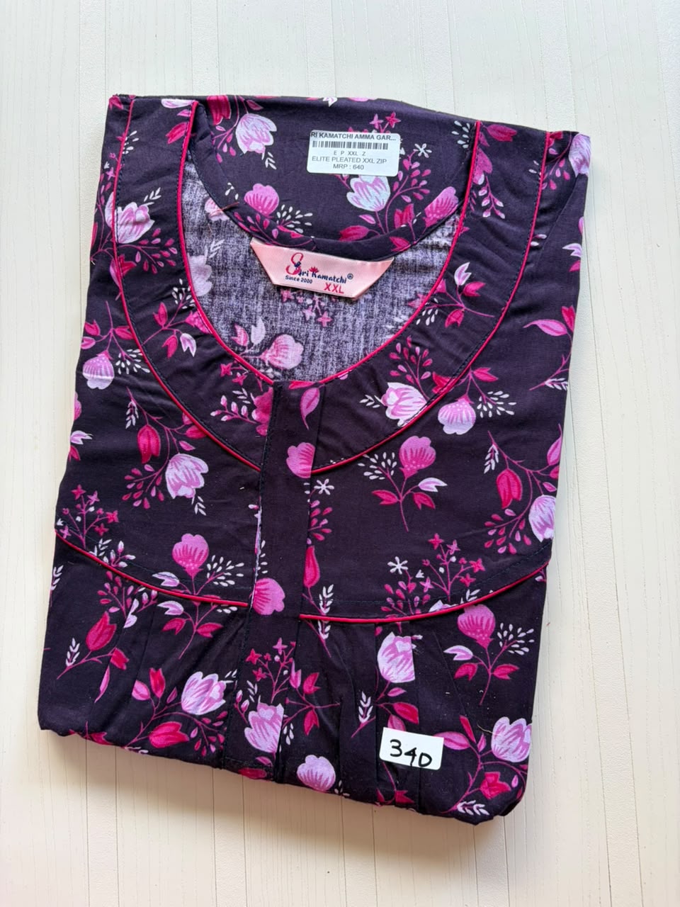 AASKZ 017 Peacock Zip Nighty BP DPS