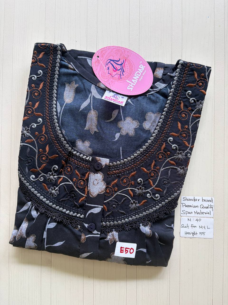 ASS196 Shandar Spun nighty