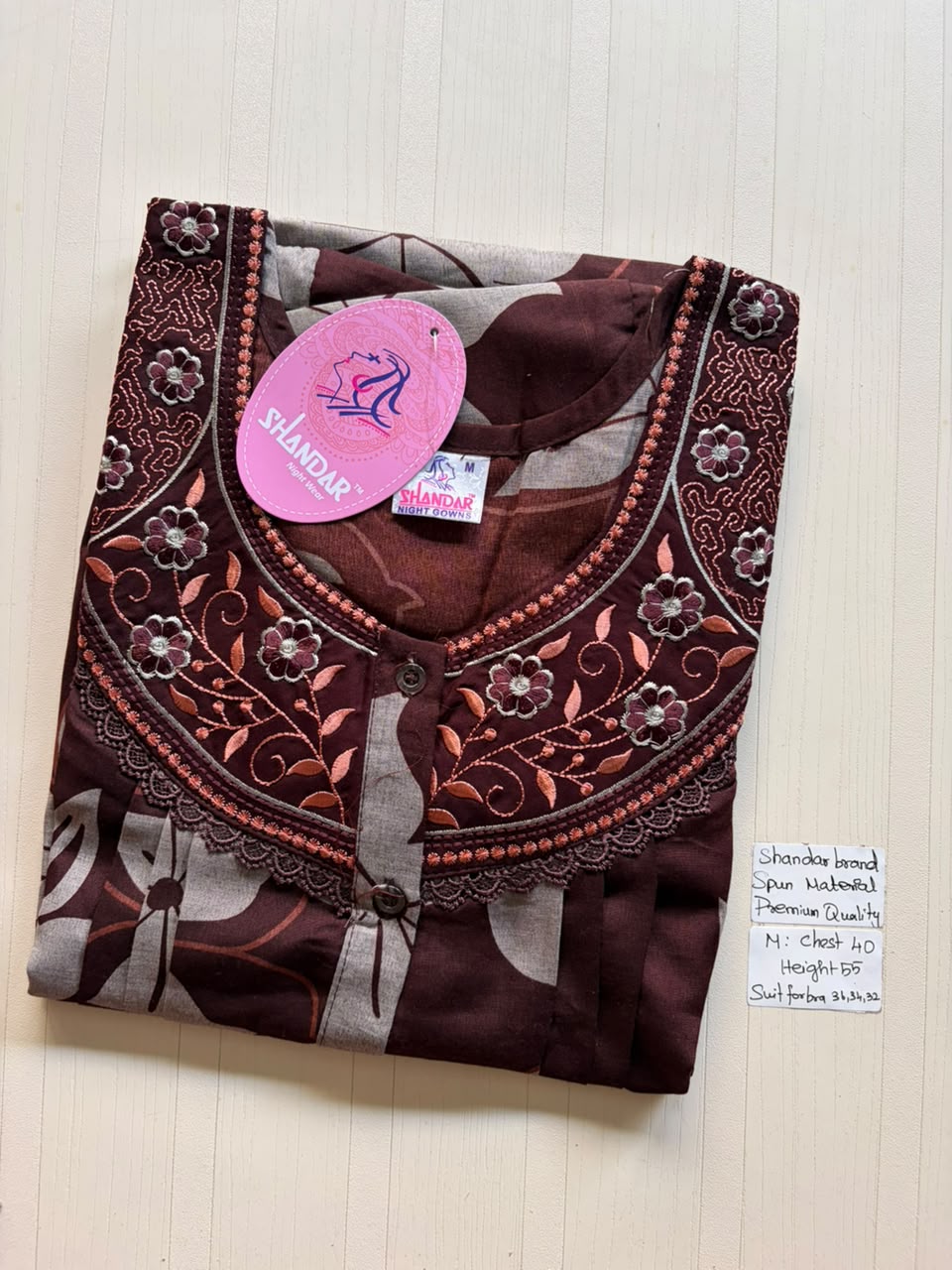 ASS 391 Shandar Spun nighty