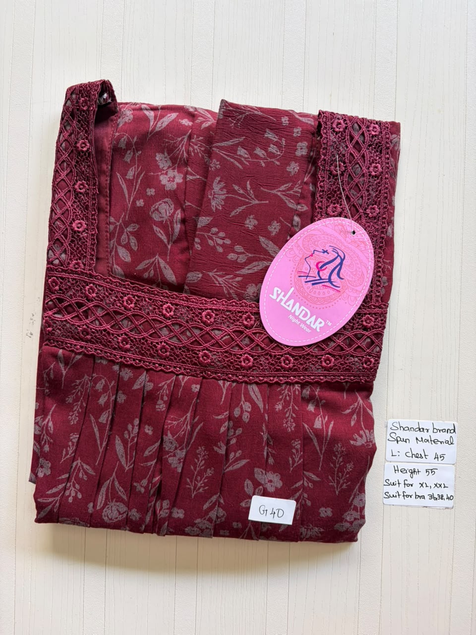 BSS 178 Shandar Spun nighty