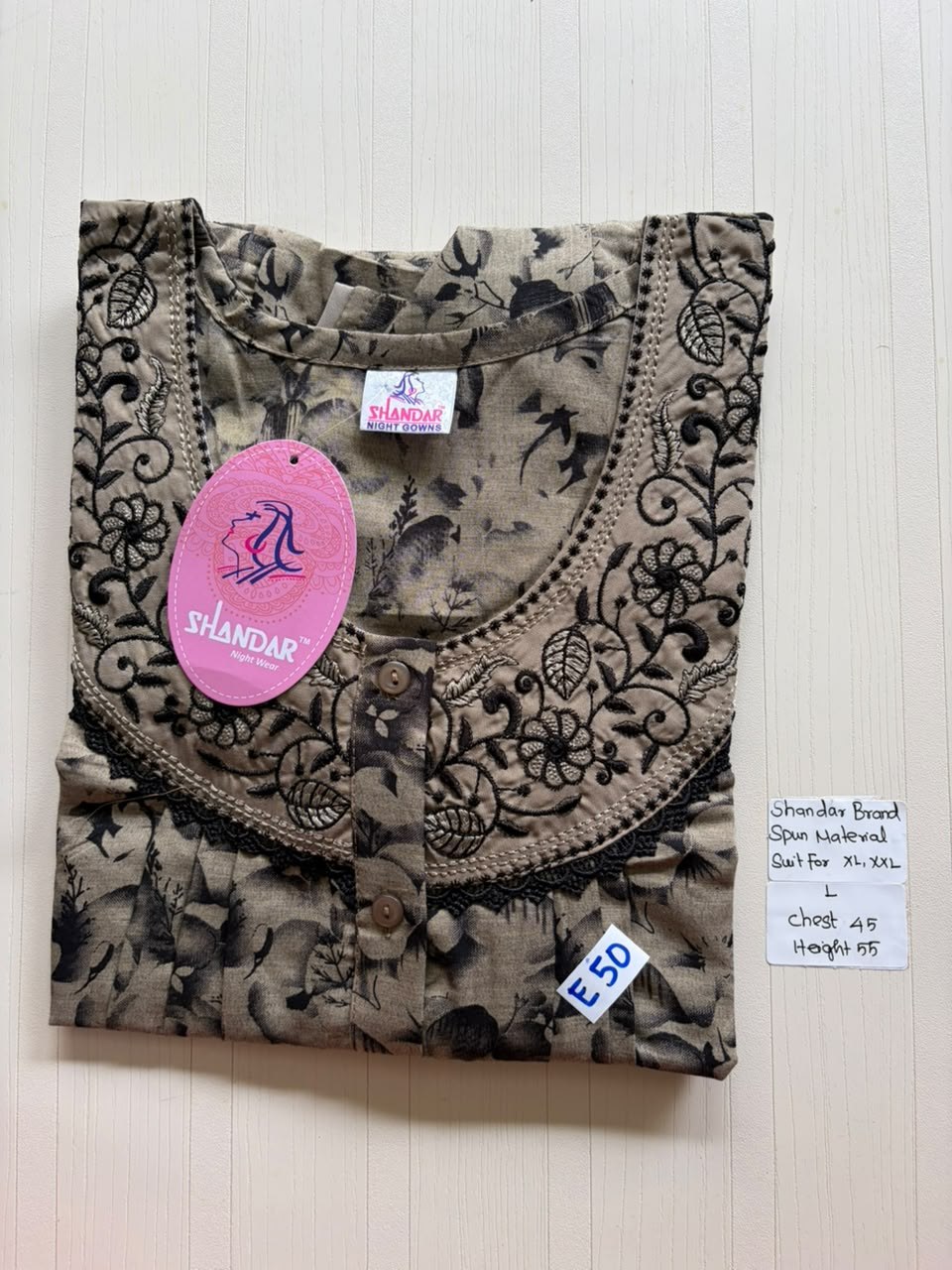 BSS 533 Shandar Spun nighty