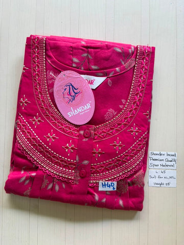 BS348 Shandar Spun nighty