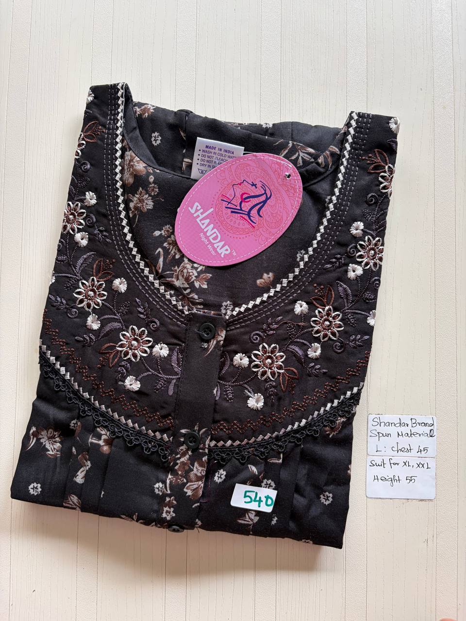 bss 382 Shandar Spun nighty