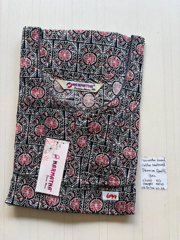 DNS 036 Height Narmatha Pleats Zip Nighty