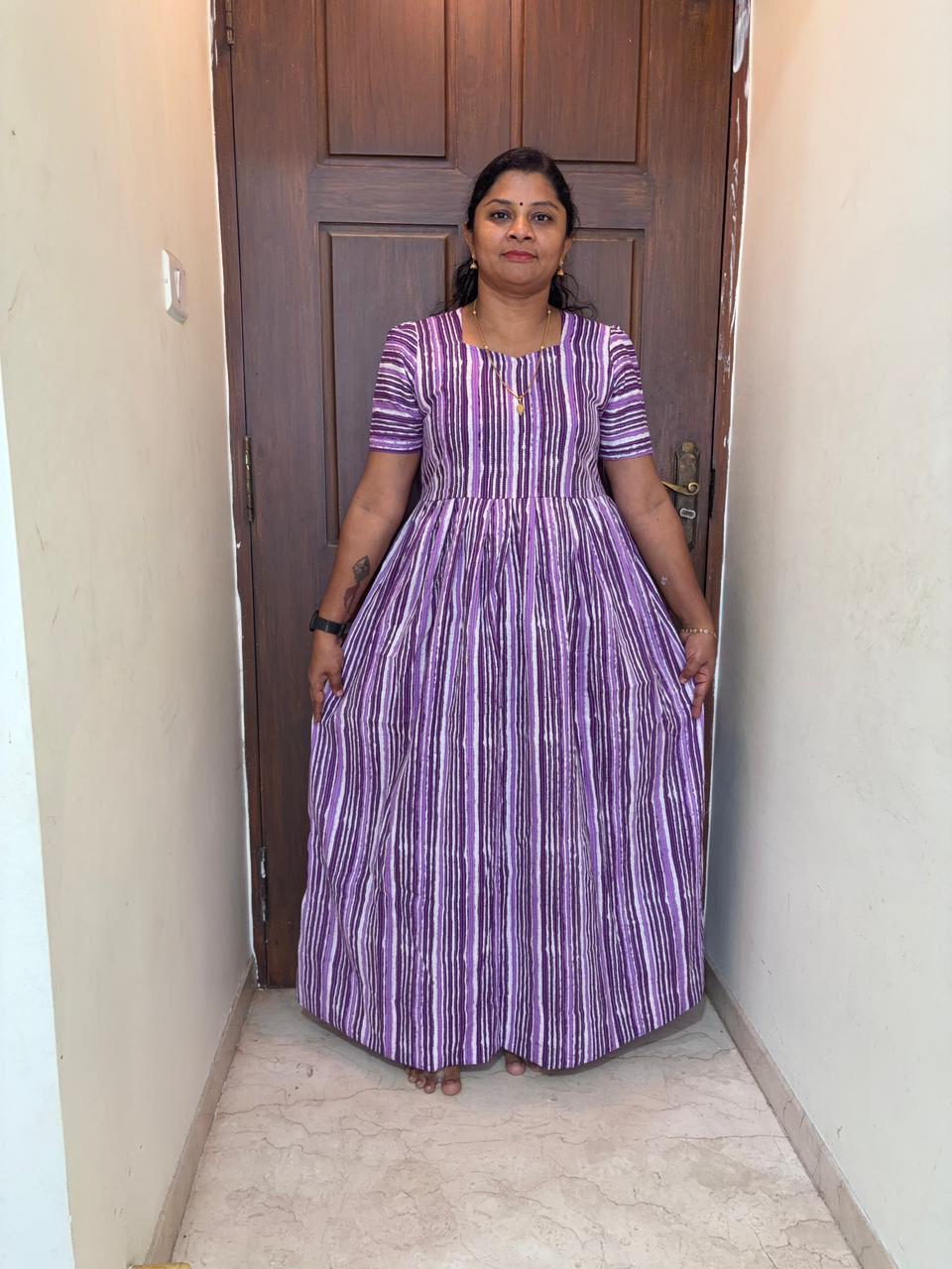 MFS 456 Height Peacock maxi frock YY1 YY2