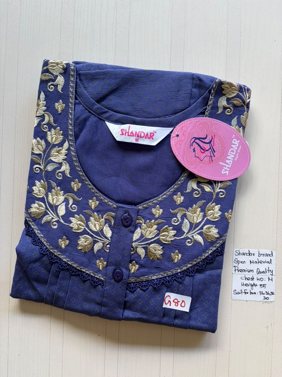 ASS 267 Shandar Spun nighty