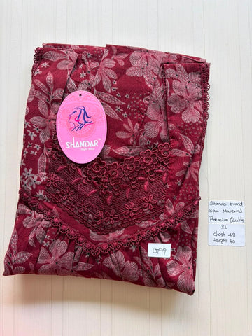 DSS 261 Height Shandar Spun nighty