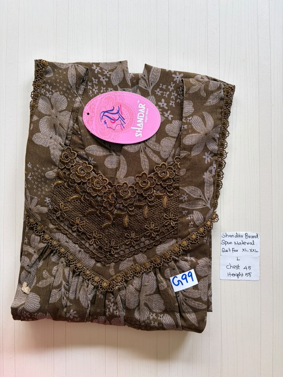 BSS 623 Shandar Spun nighty