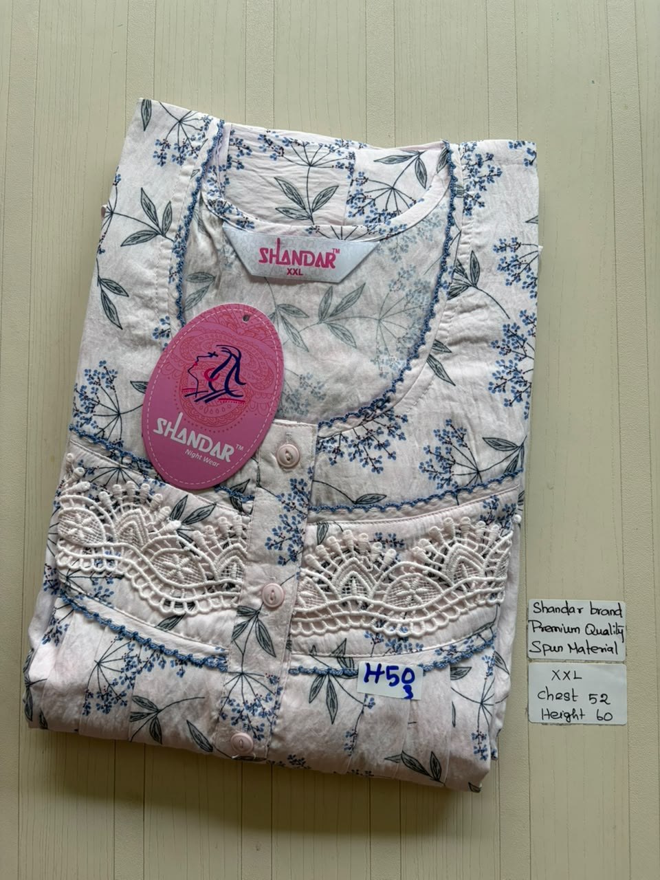 DSS164 Height Shandar Spun Nighty