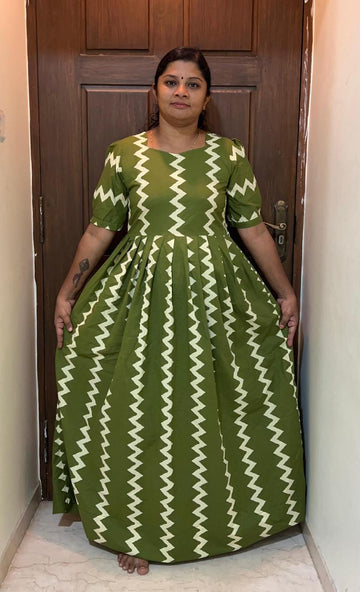 MFS 464 Height Peacock maxi frock YY1