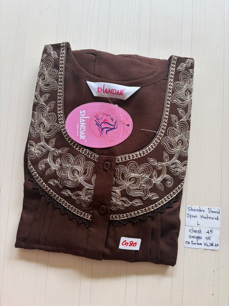 BSS 196 Shandar Spun nighty