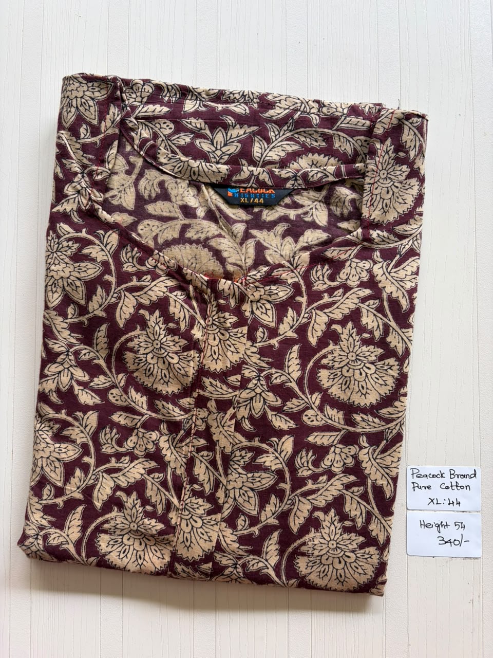 AASZ 260 Height Peacock Zip Nighty BP CPS