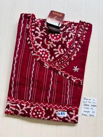 BJS 928 Jessica VV Batik Nighty