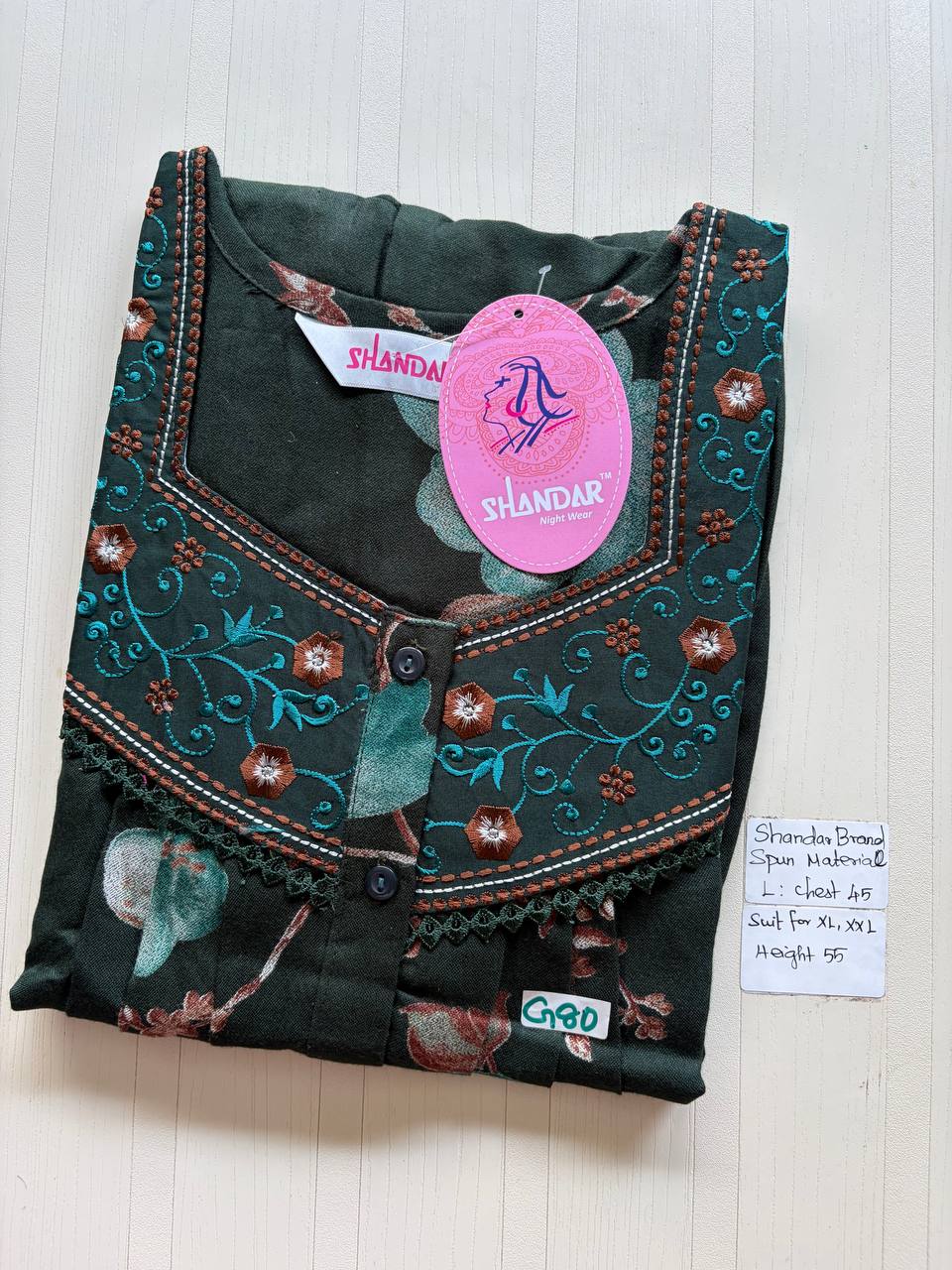 bss 324 Shandar Spun nighty