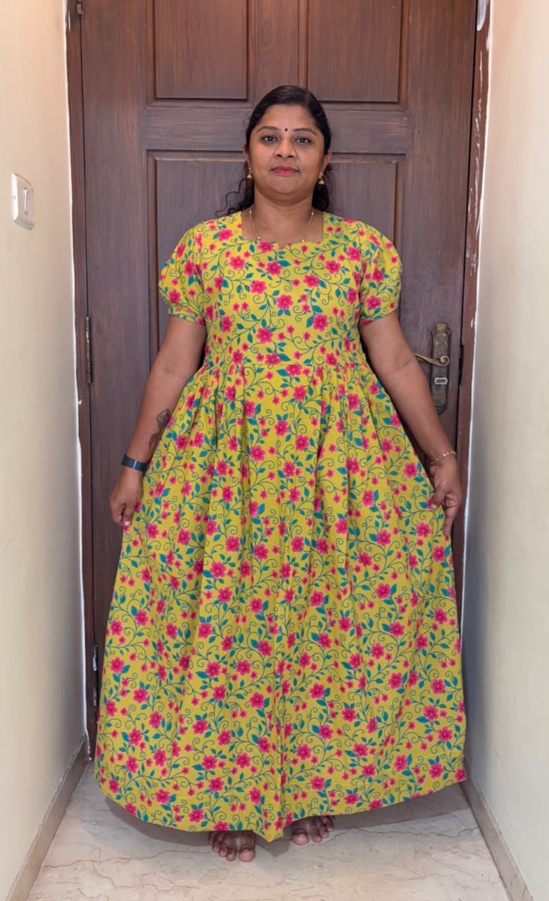 MFS 395 Peacock Maxi Frock YY1