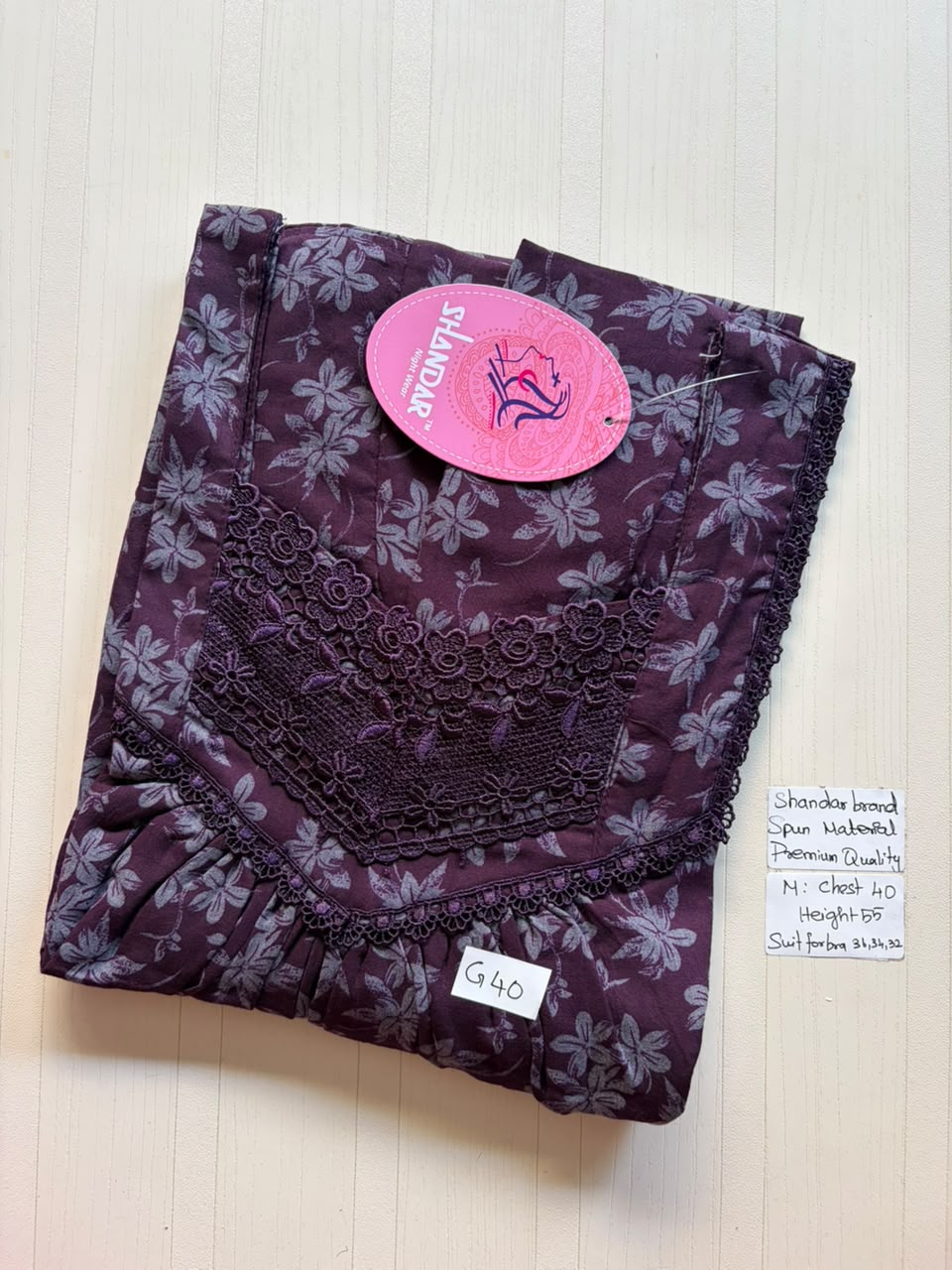 ASS 360 Shandar Spun nighty