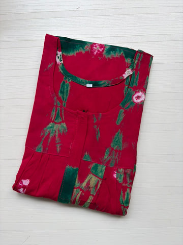 AASBP 305 Peacock Pleats Zip Nighty BP DPS