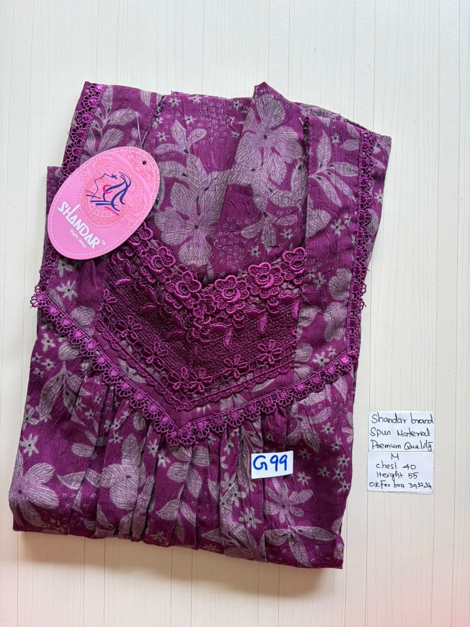 ASS 222 Shandar Spun nighty