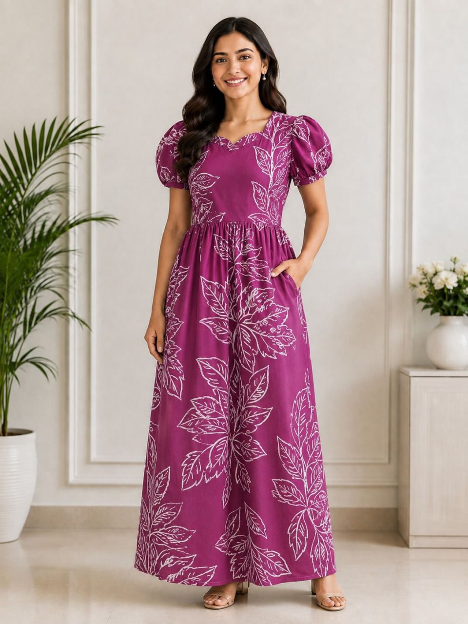 MFS 448 Height Peacock maxi frock YY1 YY2