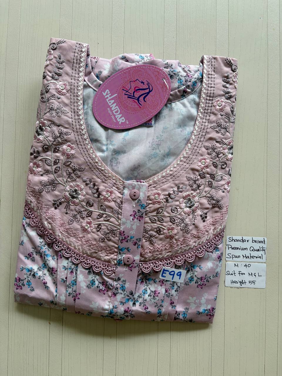 ASS161 Shandar Spun nighty