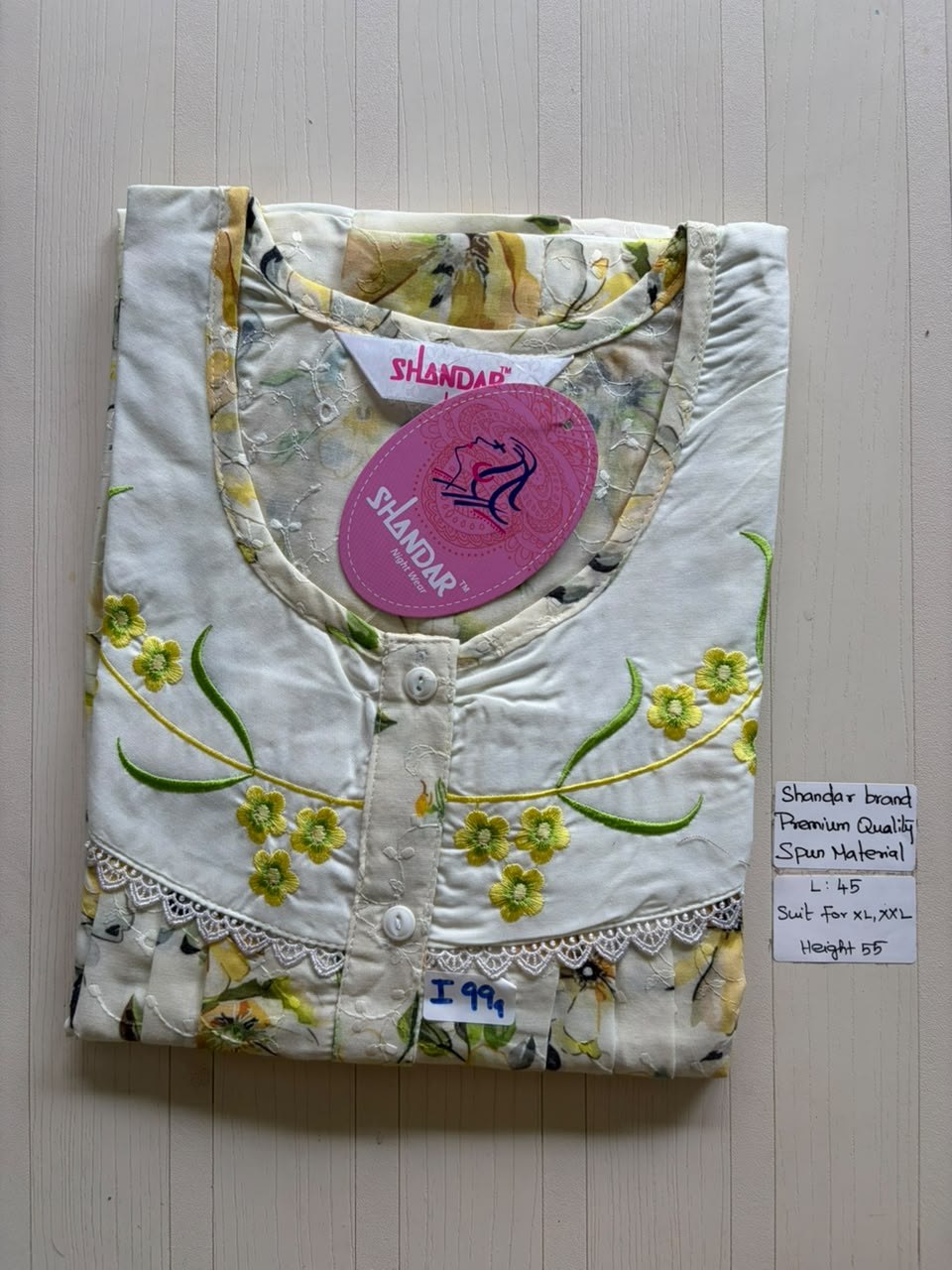 BS446 Shandar Spun nighty