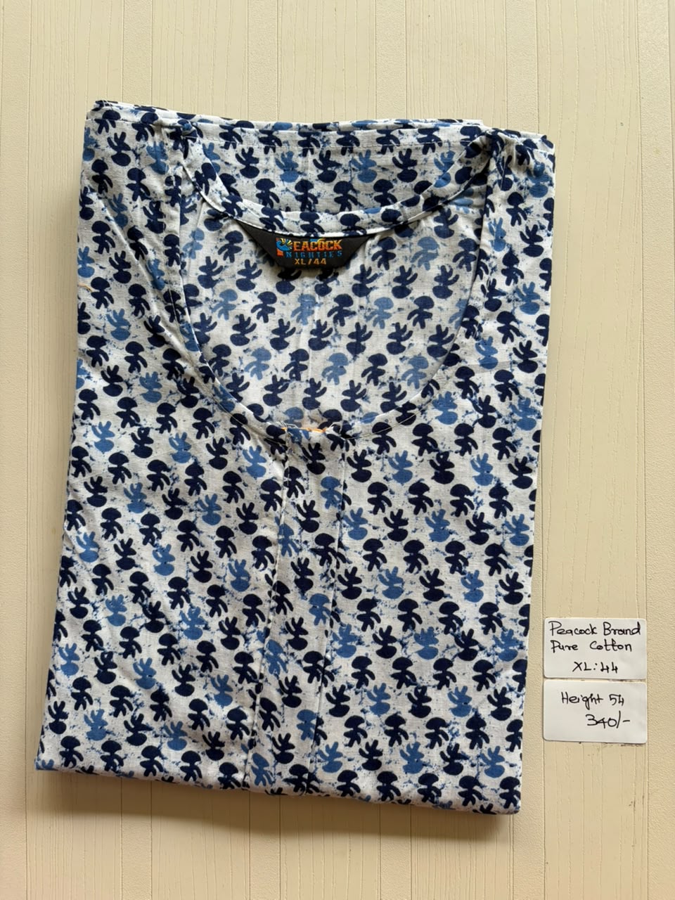 AASZ 263 Height Peacock Zip Nighty BP CPS