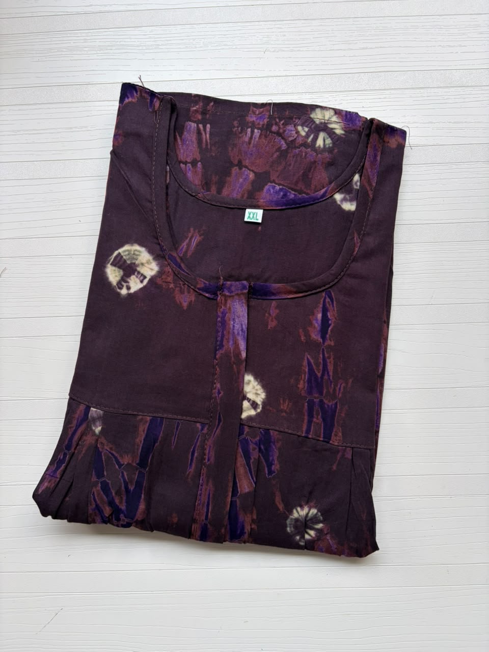 AASBP 303 Peacock Pleats Zip Nighty BP DPS