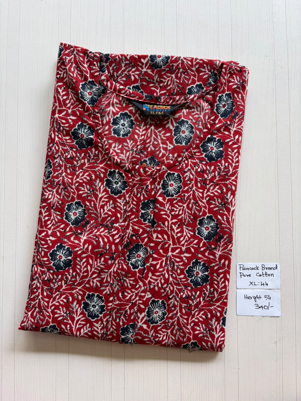 AASZ 281 Height Peacock Zip Nighty BP CPS