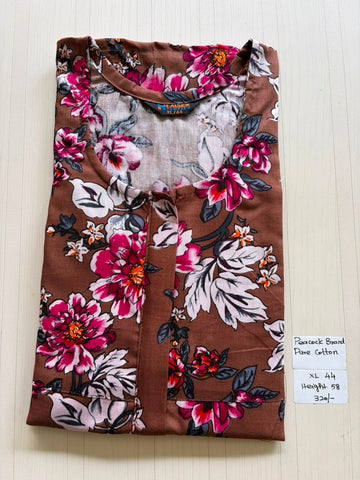 AASHP 086 Peacock Pleats Zip Nighty BP HP CPS
