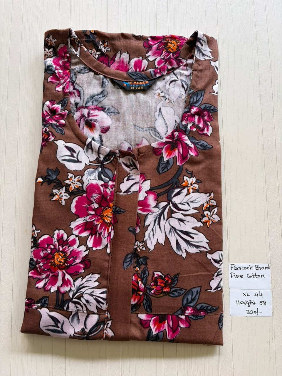 AASHP 086 Peacock Pleats Zip Nighty BP HP CPS