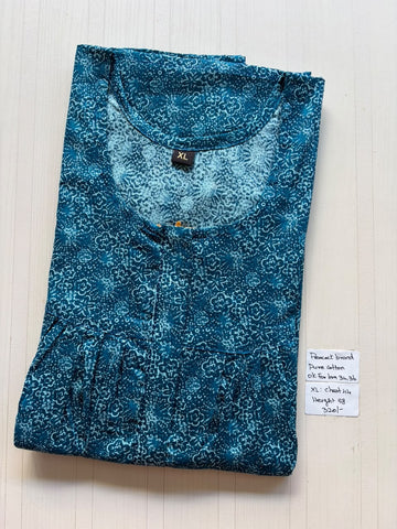 AASHP 175 Height Peacock Pleats Zip Nighty BP HP CPS
