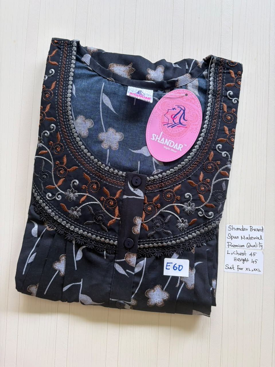 BS516 Shandar Spun nighty