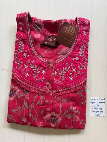 CJS 524 Height Jessica Pleats Spun Nighty 550