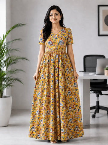 MFS 429 Height Peacock maxi frock YY1 YY2