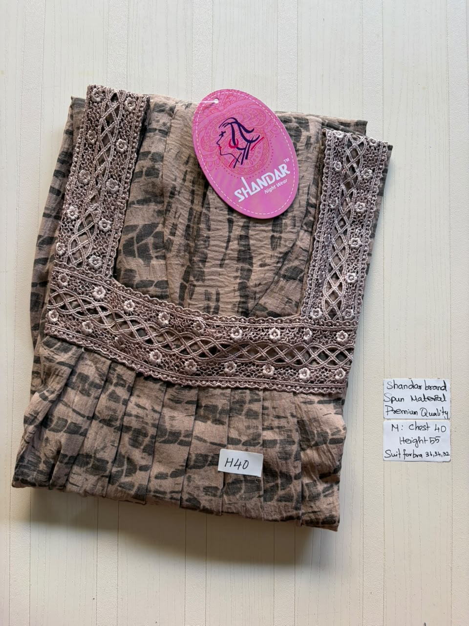 ASS 349 Shandar Spun nighty