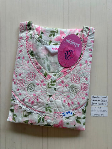 BS452 Shandar Spun nighty